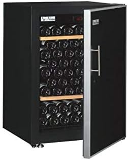 Cave de vieillissement Artevino OXP1T98NPD - Cave de vieillissement- Capacité : 98 bouteilles - Froid statique - Noir - Porte Pleine - 2 clayettes Bois massif - classe A+ - Nail Gallerys