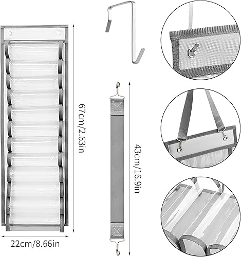 Dokeno Accroche Vinyle Mural, Étagère de Rangement en Vinyle Support de Rouleau 12 Trous en Vinyle Organiseur Support de Rangement pour Feuilles de Vinyle Papier de Transfert Thermique - Nail Gallerys