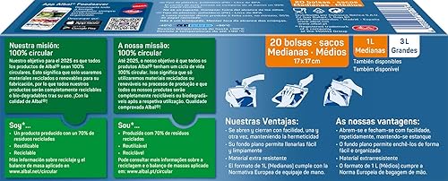 Albal - 20 Sacs congélation Ultra Zip 17cm x 17cm petits - Nail Gallerys