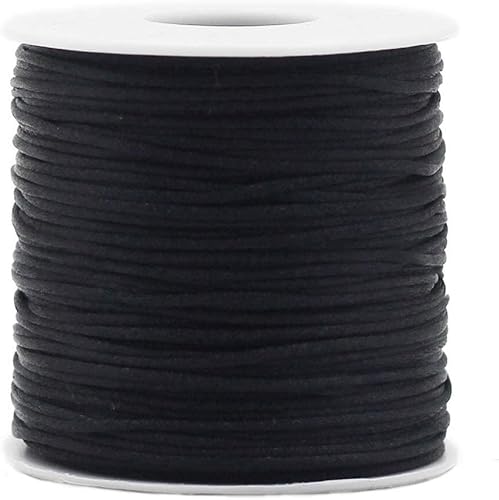 Rattail Stain Nylon Cord 1.5mm 90yard Kumihimo Cordon Satin Soie Cordon Bricolage Perles Corde Fil - Nail Gallerys