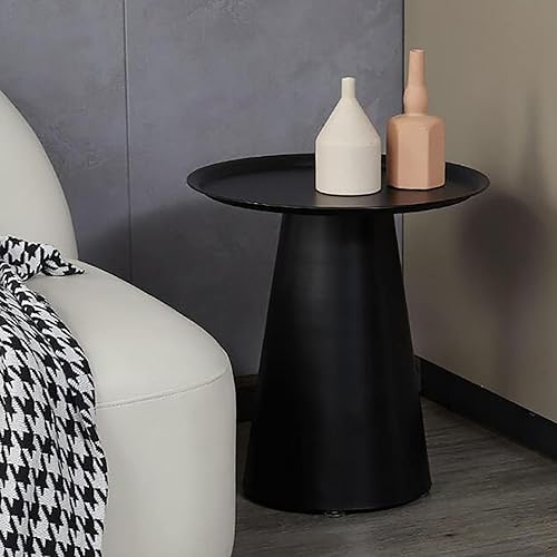 Table d'appoint de canapé, table basse ronde en fer de style Ins, table de chevet de chambre à coucher/table de loisirs, table d'angle de balcon/table décontractée ( Color : C , Size : 40x50cm ) - Nail Gallerys