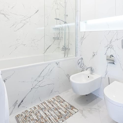 Sensei Maison - Tapis de Bain et Descente de lit PALLINE - 50x80 cm - Gris Perle - Nail Gallerys