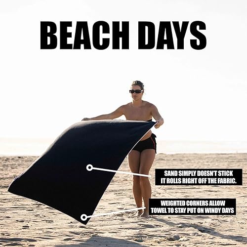 Serviette aimantée, serviette de bain magnétique d'extérieur, tissu de bain en microfibre, matériau super absorbant, fermeture magnétique, couleurs vives, pour camping, piscine, voyage, salle de sport - Nail Gallerys