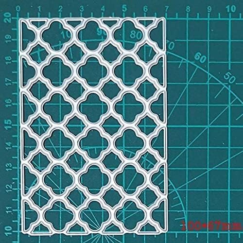 YunTrip Matrices de découpe argentées pour la fabrication de cartes, cadre en grille, arrière-plan, pochoir pour bricolage, scrapbooking, gaufrage, loisirs créatifs, cartes en papier, loisirs - Nail Gallerys