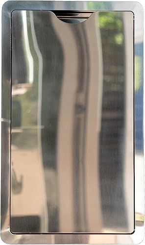 Corbeille de salle de bain | Poubelle de salle de bain murale encastrable escamotable, acier inox, porte-déchets COMPONENDO, Made in Italy (GLOSS) - Nail Gallerys