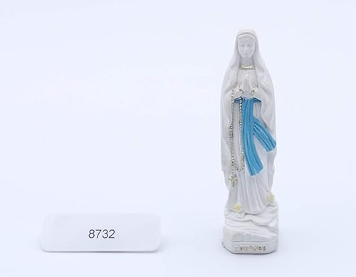 Statue Notre Dame de Lourdes polyrésine, Blanche de Belle Manufacture Taille 7 cm, expédié de Lourdes. - Nail Gallerys