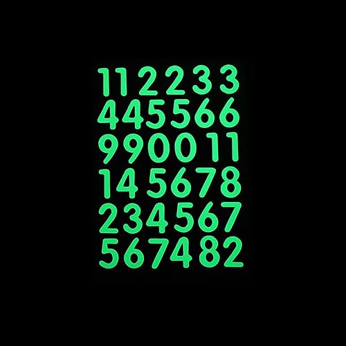 Autocollants muraux 3D phosphorescents avec chiffres et lettres anglaises amovibles fluorescents - Nail Gallerys