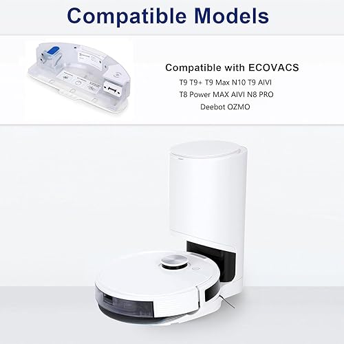 Réservoir d'eau pour nettoyeur de sol robotique compatible avec ECOVACS T8 T9 T9 T9 Max N10 T9 AIVI Accessoire Réservoir de stockage Robot Aspirateur Boîte de rangement d'eau - Nail Gallerys