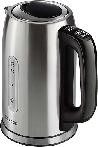 Bouilloire Électrique à Température Variable, 1.7 L Capacité, 2400W, Noir - Nail Gallerys