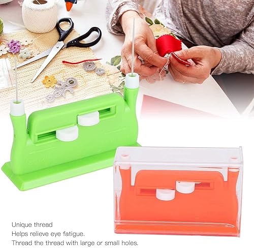 enfile aiguille, Enfile-Aiguilles à Fil, enfile aiguille couture main,Dispositif d Enfile-Aiguille Automatique, 2 Pcs Enfile-Aiguille Automatique Enfile-aiguilles à Main avec 10 Aiguilles - Nail Gallerys