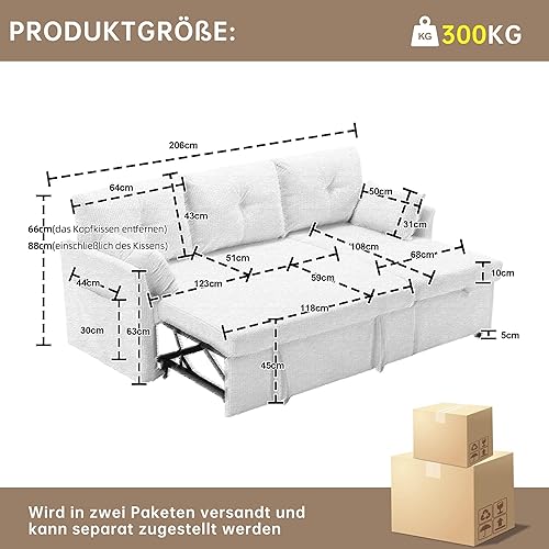 Canapé d'angle Convertible 3-en-1 avec Rangement Intégré, Canapé-Lit Modulable et Réversible, Confort et Facilité d'Assemblage pour Salon ou Appartement, Noir - Nail Gallerys