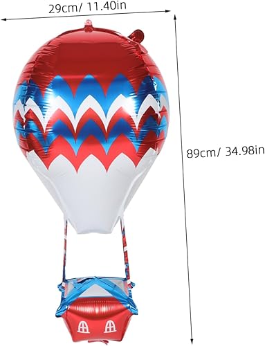 Ciieeo 10 Pièces Ballon En Film D'aluminium Décorations D'anniversaire En Montgolfière Décorations De Montgolfières Ballons à Air Chaud - Nail Gallerys
