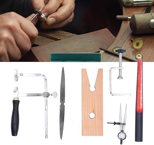 Kit D'Outils de Moulage de Bagues en Cire de Bijoux, Outils de Sculpture de Cire D'anneau de Bijoutier, Calibreur de Bague de Cire, Fichier de Tube de Cire, Cadre de Scie à Bague - Nail Gallerys
