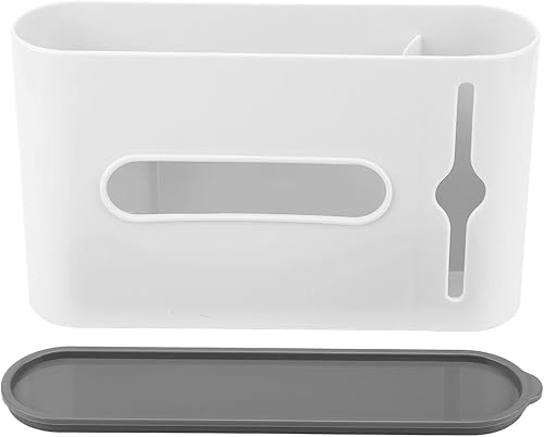 Jeanoko Distributeur de Sacs D'épicerie Conception de Fenêtre Visible Grande Capacité Organisateur de Sacs en Plastique avec Couvercle Anti-poussière avec Panneau Auto-adhésif pour la Maison, la(Vert) - Nail Gallerys