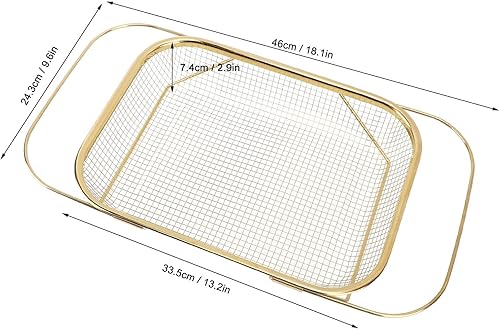 Passoire d'évier de cuisine en acier inoxydable avec poignées extensibles pour égoutter la cuisine (doré) - Nail Gallerys
