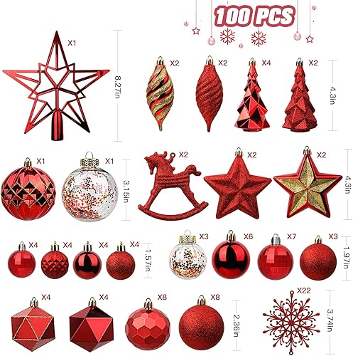 SHareconn Lot de 100 Boule de Noel, Boules de Noël en Plastique Incassable, Grandes Decoration Sapin de Noel, pour Decoration Noel Extérieur ou Intérieure, Décorer Sapin de Noël, Or - Nail Gallerys