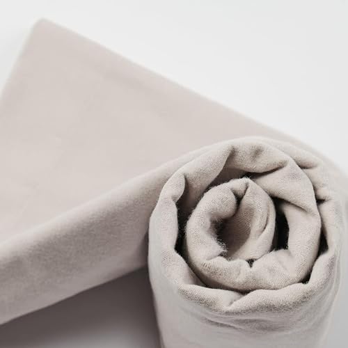 LINANDELLE - Drap Housse Coton 57 Fils en Molleton Flanelle TOUDOUX - Rose - 140x190 - Nail Gallerys