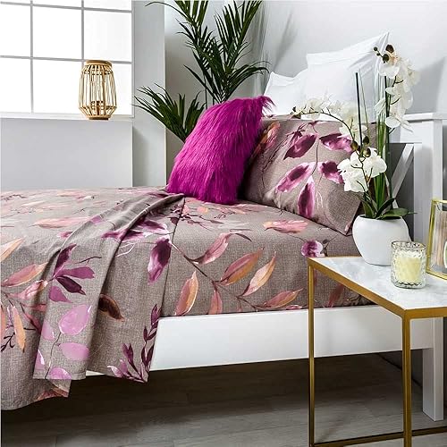 COTTON ARTean Parure de lit KADO pour lit de 90 x 190/200 cm - Hypoallergénique - Nail Gallerys