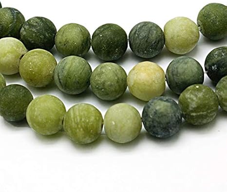 Perles de jade de Taïwan naturelles en pierre précieuse et polie, mates, rondes, 4 mm 6 mm 8 mm 10 mm Vert, Pierre, vert, 4mm, 25 Stück - Nail Gallerys