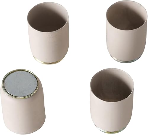 Spetebo Plateau magnétique beige pour bougies à tige – 30 x 15 cm – Bougeoir en métal avec 4 supports magnétiques – Support pour bougies de table, plateau de l'Avent - Nail Gallerys