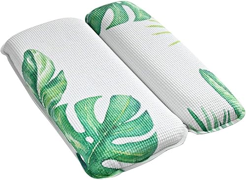 JTRHD Oreiller de Bain Ergonomique Oreiller de Bain de Bain en Mousse de PVC Oreiller avec Ventouse d'aspiration Coussin d'oreiller Accessoires de Bain (Couleur : Vert, Size : 37x30cm) - Nail Gallerys