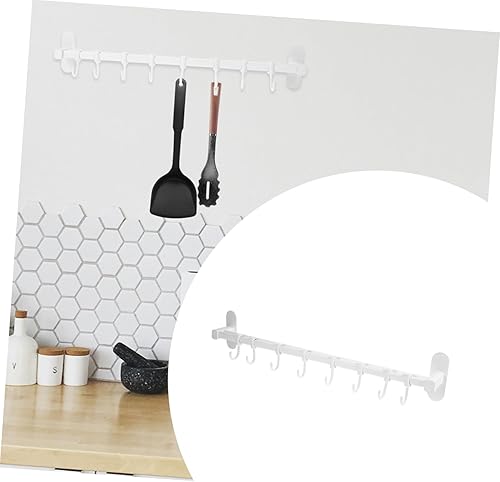 Holibanna étagère de rangement pour ustensiles de cuisine mur porte-ustensiles rack de séchage à vaisselle monté etagere rangement étagère rangement rack de cuisine crochet cuillère blanche - Nail Gallerys