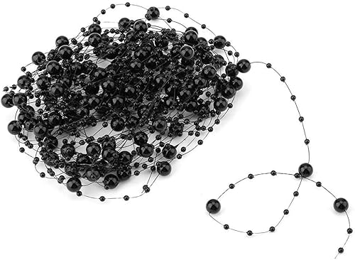 10 M Perles artificielles chaîne Perles chaîne Guirlande Ligne de pêche Perle Guirlande décoration de fête de Mariage - Nail Gallerys
