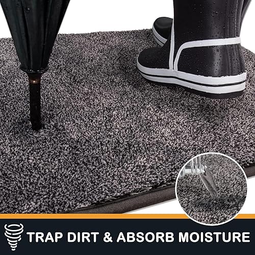 Tapis Entree Papillon Bois Brun Paillasson Exterieur Entree Paillasson Interieur Antidérapant Lavable Tapis Entree Interieur pour Cuisine Couloir Tapis D'entrée 60x90 cm - Nail Gallerys