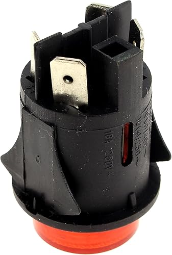 Interrupteur 4 cosses rouge poussoir pour Nettoyeur vapeur - Nail Gallerys