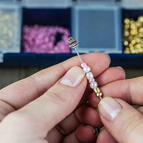 Ecloud Shop 50X Aiguilles Clous en Métal 55mm Fleur Couleur Argenté - Nail Gallerys