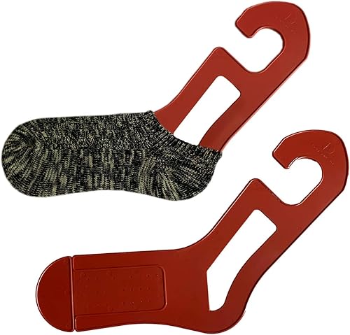 Red Suricata - Bloqueurs de chaussettes à taille ajustable - Paire de bloqueurs de chaussettes pour le tricot et le crochet de chaussettes - Nail Gallerys