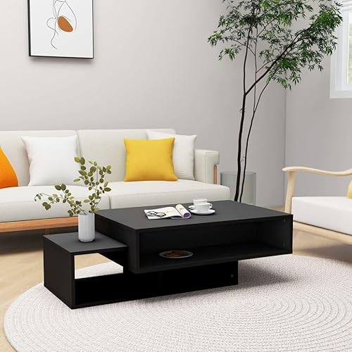 vidaXL Table Basse Vieux Bois 105x55x32 cm Bois d'ingénierie, Table d'appoint, Table de Salon, Table latérale, Bout de canapé, Table Centrale - Nail Gallerys