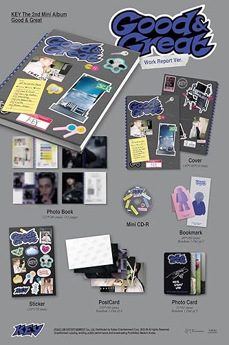KEY SHINee - Good & Great [Work Report Ver.] Album+Store Gift - Nail Gallerys