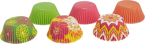 Wilton Caissettes à Cupcakes Neon Florals, Lot de 150 Moules à Cupcakes & Muffins en Papier Caissettes - Lot de 150 - Nail Gallerys