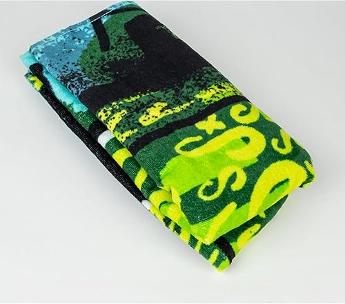 CERDÁ LIFE'S LITTLE MOMENTS Minecraft Kids Towel - Multicolore - 70x140cm - 100% Coton 320 g/m² - Petite Serviette - Imprimé Creeper - Produit Original Fabriqué en Espagne - Nail Gallerys