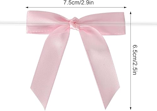 Lot de 60 Ruban Nœuds en Satin, Petits Nœuds pour Cadeau, Roses Mini Noeud, Petits Noeud, avec Fil Pour Emballage Cadeau, Bricolage, Pour Emballage Cadeau de Mariage, Artisanat - Nail Gallerys