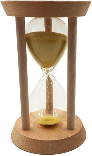 PETSOLA 20 Min Oblique Bois Sablier Sablier Sable Horloge Minuterie Outils de Chronométrage Bleu - Jaune, 20 Minutes - Nail Gallerys