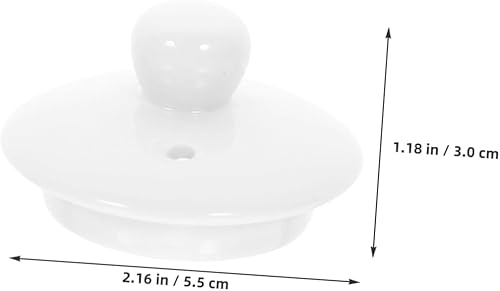 UKCOCO Lot De 2 Couvercles De Théière En Porcelaine Couvercles De Remplacement Pour Bouilloire Accessoires Pour Théière Couvercles De Protection Pour Théière Céramique Blanche - Nail Gallerys