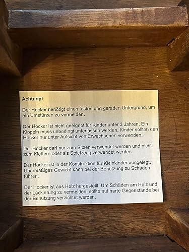 FairEntry Tabouret pour enfant en bois massif avec motif animal Dromadar, chameau, 25 cm de hauteur d'assise pour notre groupe de sièges pour enfants - Nail Gallerys