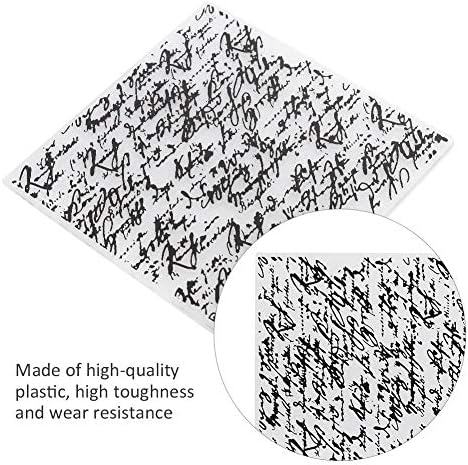 Atyhao 2 Pcs gaufrage Dossier, Bricolage en Plastique en Relief Plaque modèle concave-Convexe gaufrage pochoirs pour Artisanat Photo Album décoration(EM196) - Nail Gallerys