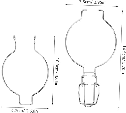 HEALEEP 10Pièces Boucles de Fixation pour Bocaux Verre Inoxydable de Verrouillage Parfait pour Conservation et Rangement - Nail Gallerys