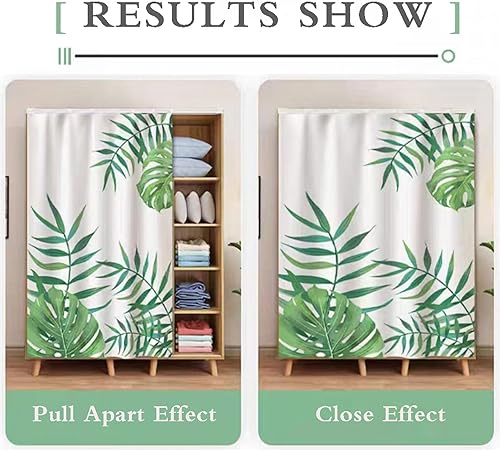 Chaoyilian Rideau de Porte d'armoire,Rideau Anti-poussière pour étagères,Rideaux d'armoire pour étagères,Rideaux Armoire,Simple,Occultant,Ventilation,pour Meuble,Placard,Décoratif,Machine à Laver - Nail Gallerys
