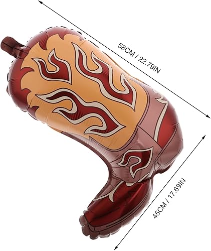 CVUTOVO 6 Pièces Balloons de Bottes de Cowboy pour Décorations de Fête sur Thème de Ouest Accessoires de Fête pour Événements Western - Nail Gallerys