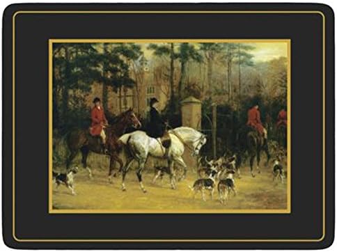 Portmeirion Placemats-Set of 6 Tally Ho Sets de Table S/6 (m), Plastique, Multicolore, 30,5 x 23cm - Nail Gallerys