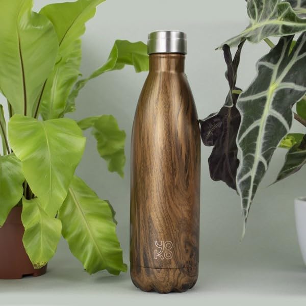 Yoko Design - BOUTEILLE ISOTHERME 750 ML BOIS - Nail Gallerys