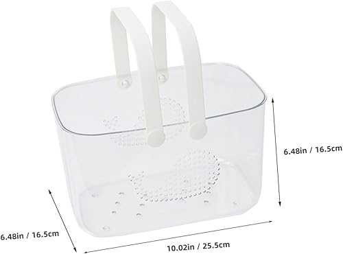 Beavorty Étagère De Panier en Plastique avec Poignée Organisateur De Rangement pour Salle De Bain - Nail Gallerys
