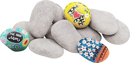 Soyizom Lot de 10 galets de peinture pour travaux manuels, peinture et décoration pour enfants - Nail Gallerys