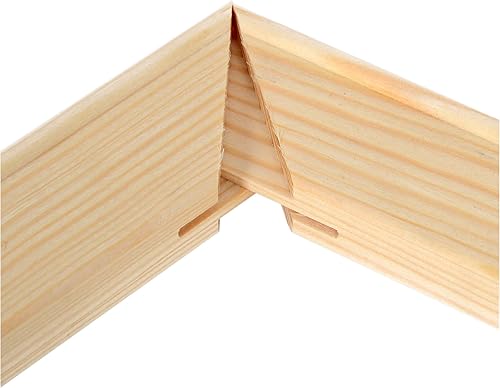 Mein Landhaus Keilrahmenleisten 2er Pack Autofabrication Châssis Longueur 20 Jusqu'à 100cm - Pin 100% Naturel, 2 x 40cm - Nail Gallerys