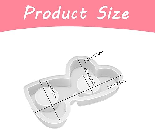 QIUMING bougeoirs en silicone avec cœurs moule en silicone 3d pour bougie chauffe-plat Moule en silicone pour bougeoir en forme de cœur pour bougies DIY décoration de Noël fête (coeur) - Nail Gallerys