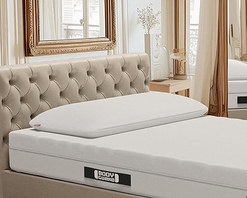 Bodyguard bett1 | Oreiller viscoélastique 40x80. Certifié Oeko-Tex 100. Hauteur réglable. Soulagement de la Pression. - Nail Gallerys